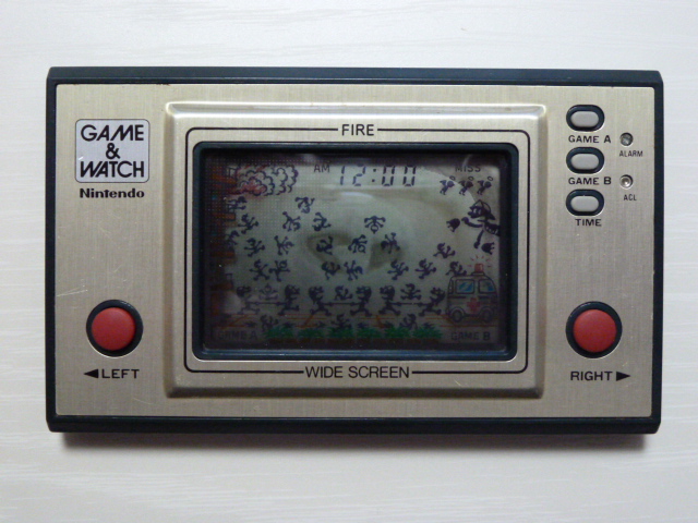 ニンテンドー【ゲームウォッチ ファイア FIRE】動作品 箱・説明書付
