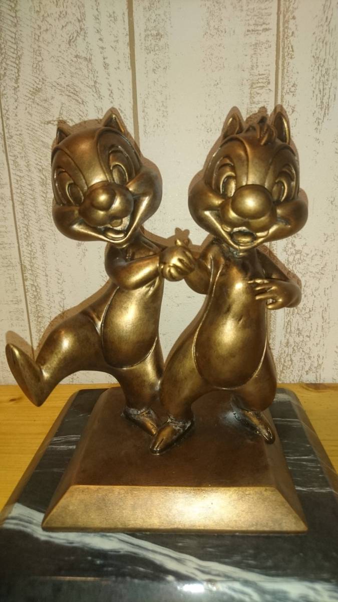 フィギュア チップ＆デール ブロンズ像モチーフフィギュア 東京