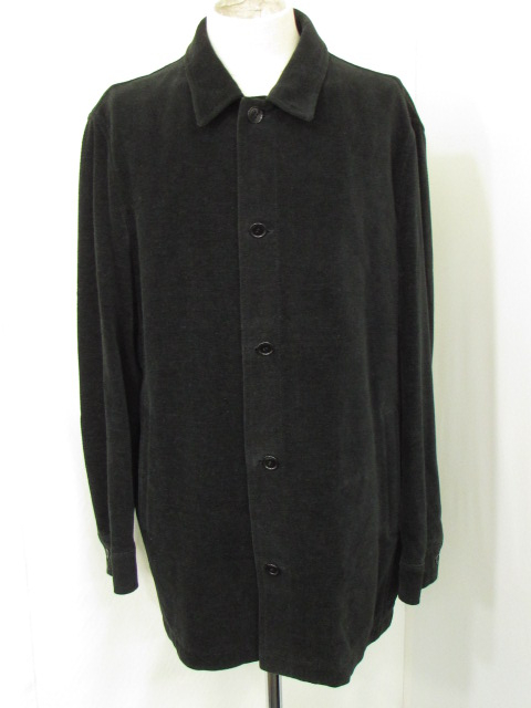 a-66 KENZO ケンゾー メンズ コーデュロイ カバーオール コート ジャケット 大きいサイズ ブラック