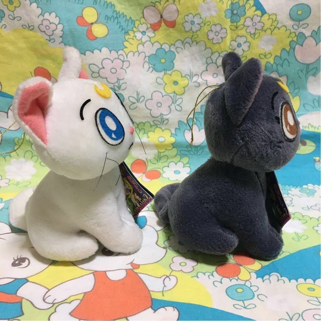 非売品 レア 1993年 セーラームーン ルナ アルテミス ぬいぐるみ 16cm