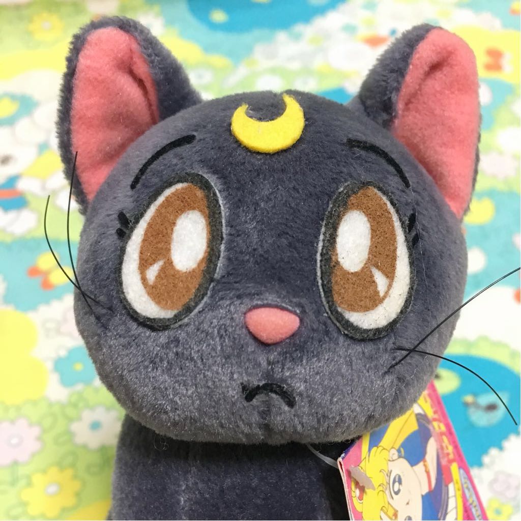 非売品 レア 1993年 セーラームーン ルナ アルテミス ぬいぐるみ 16cm