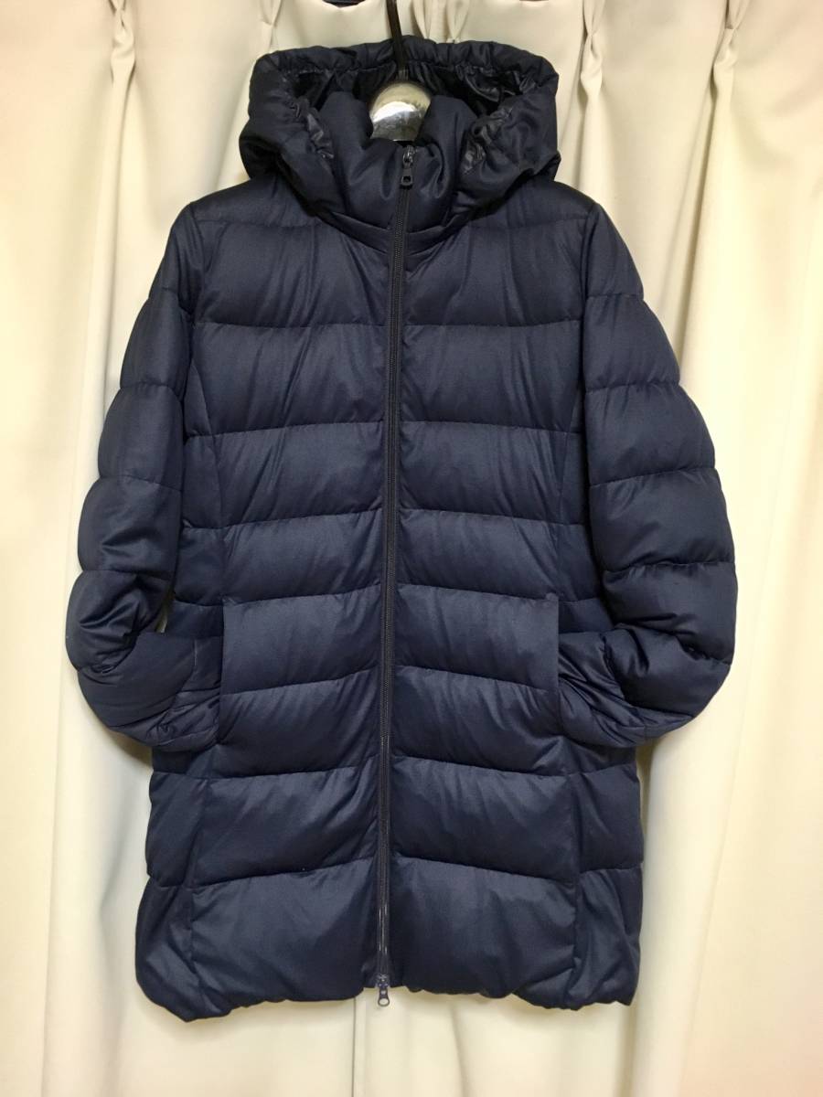 値段アウトレット UNIQLO ストレッチダウンコート ネイビー紺 ユニクロ 