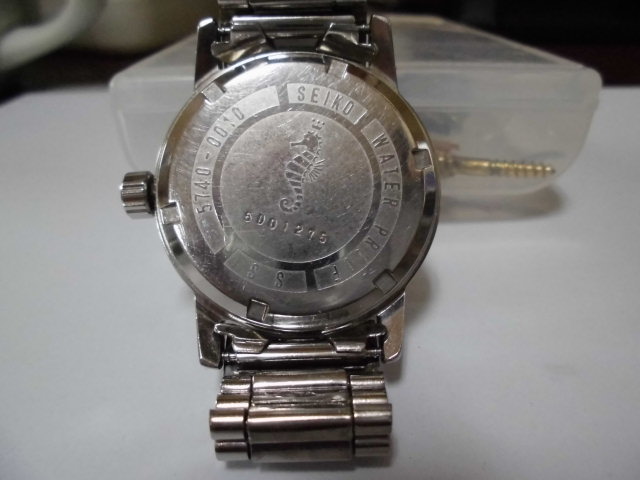 機械式セイコーロードマーベル手巻き・分解掃除済み・5740-0010・アンティーク品・タツノオトシゴ刻印・　