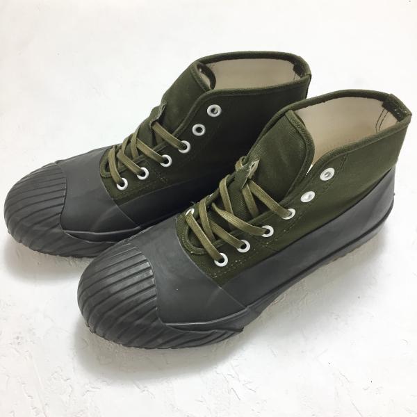 ファインバルカナイズ　バイムーンスター スニーカー カーキ×ダークブラウン FINE VULCANIZED　by moonstar