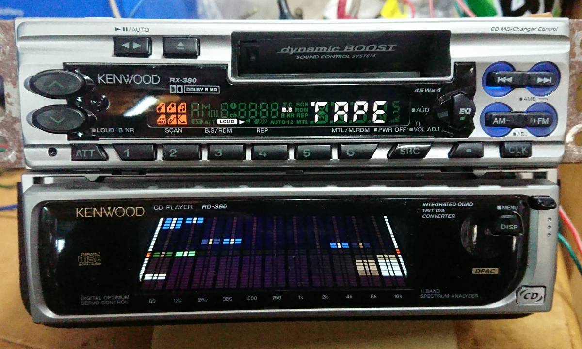 ♪17-0208♪中古☆レア物☆希少なCD/カセット！☆1DIN+1DIN☆KENWOOD