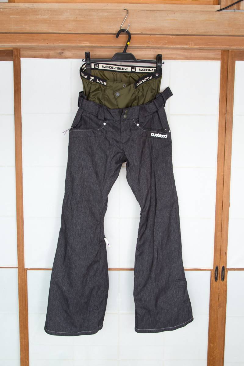 blueblood blue blood　ブルーブラッド Lサイズ　ブラックデニム風　ブーツカット