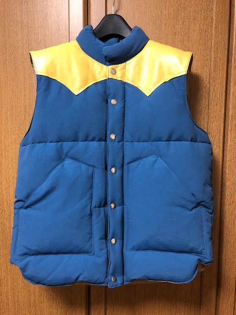 SUGAR CANE □ レザーヨーク ダウンベスト □ L □ 新品 ☆ ブルー