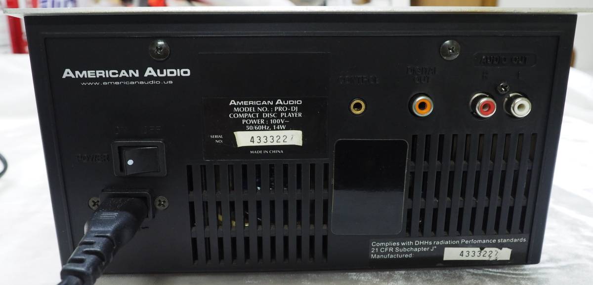 AMERICAN AUDIO PRO-DJ CDプレーヤー【動作品】 【公式通販】