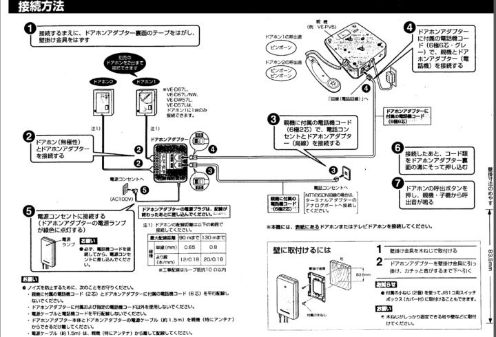 Panasonic パナソニック ドアホンアダプター グレー VE-DA10中古美品 現役バリバリ！_3