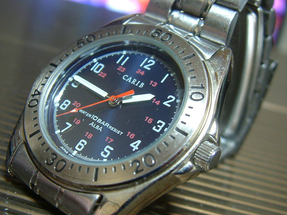 SEIKO ALBA CARIB V701-1430 電池切れ フルオリジナルです。(アルバ 