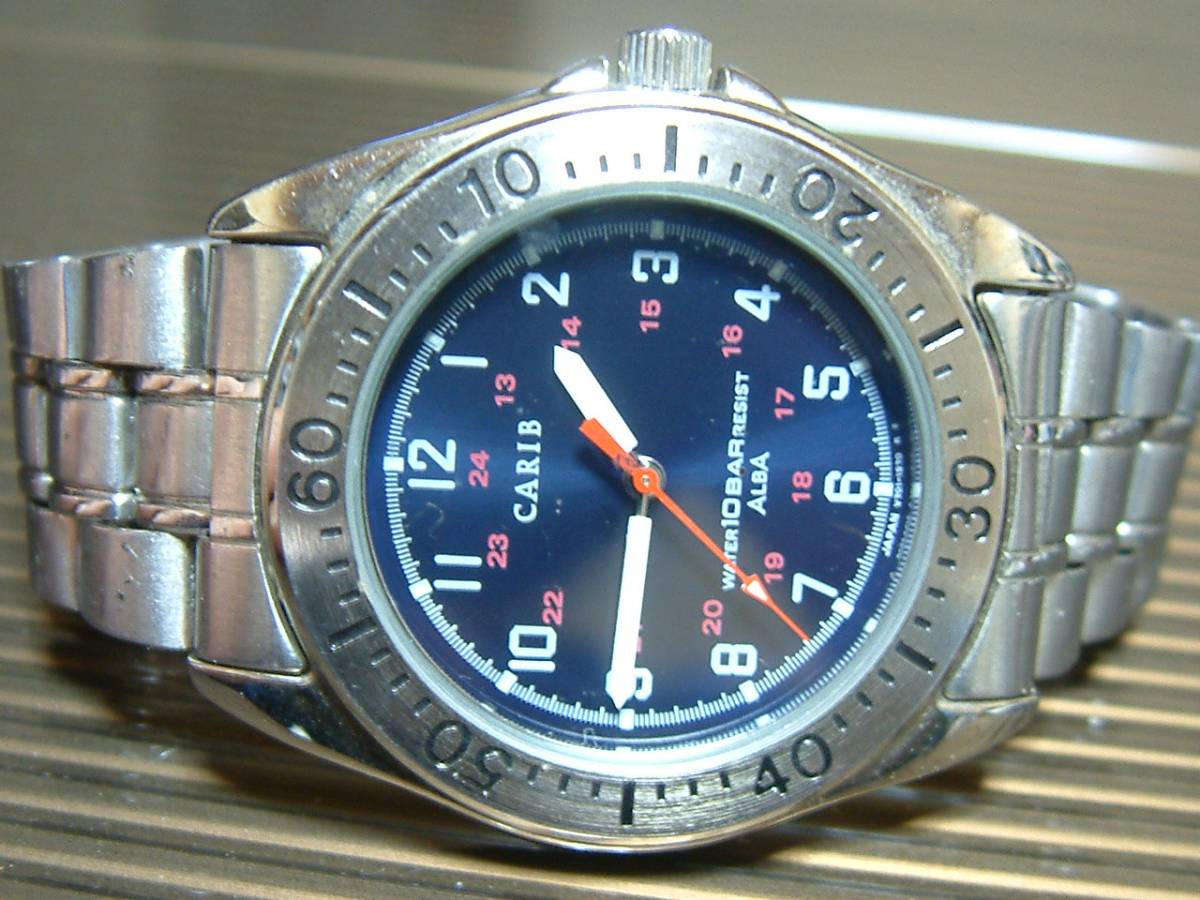 SEIKO ALBA CARIB V701-1430 電池切れ フルオリジナルです。(アルバ 