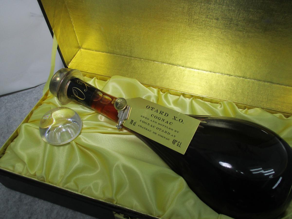 飲料・酒 OTARDオタードXO サンルイクリスタルデカンタ型 未開栓