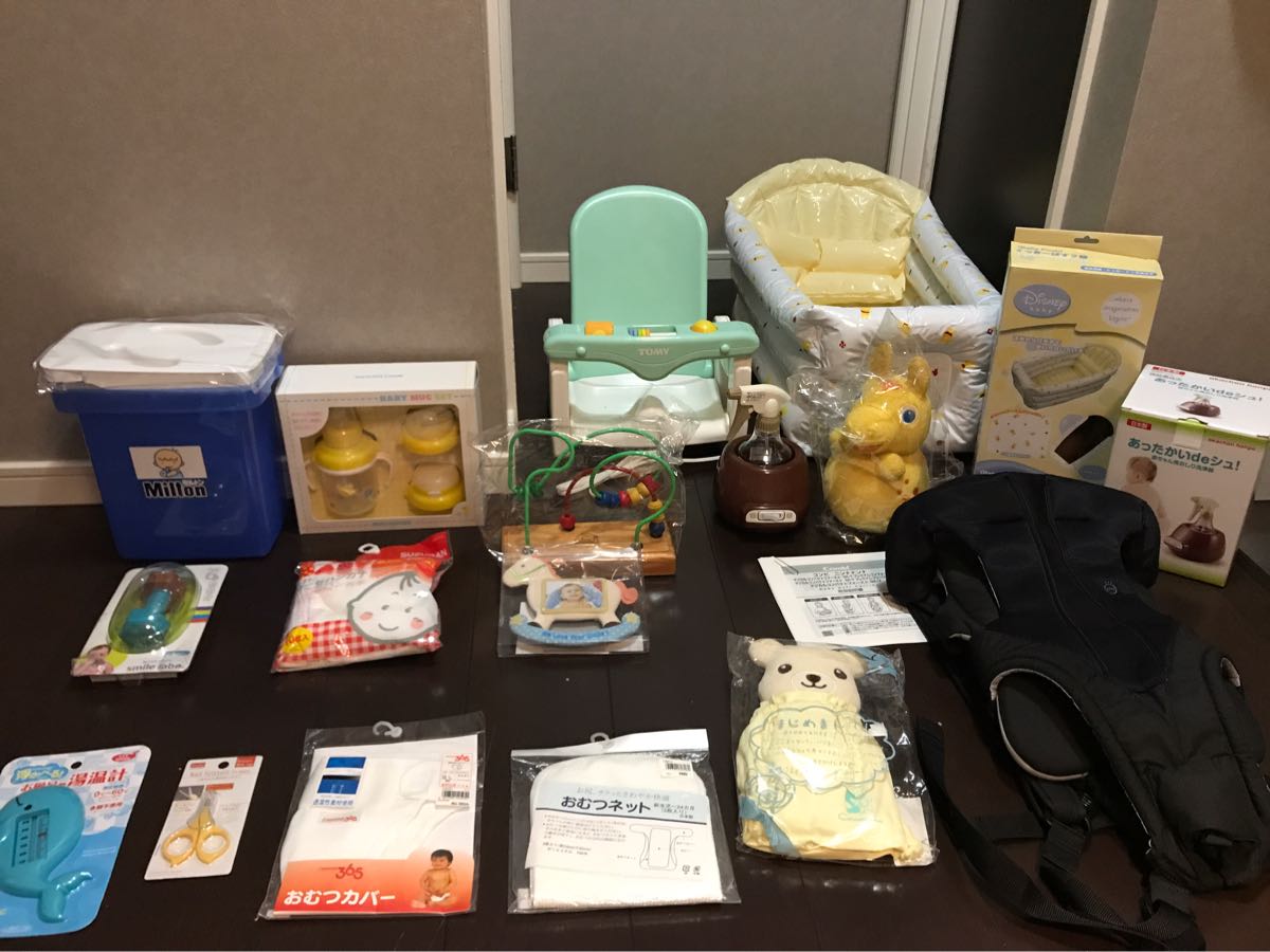 出産準備セット ココネルベビーベッド電動ラック アップリカハイシートソラリアプレミアム チャイルドシート エールベベバウンサー抱っこ紐_3