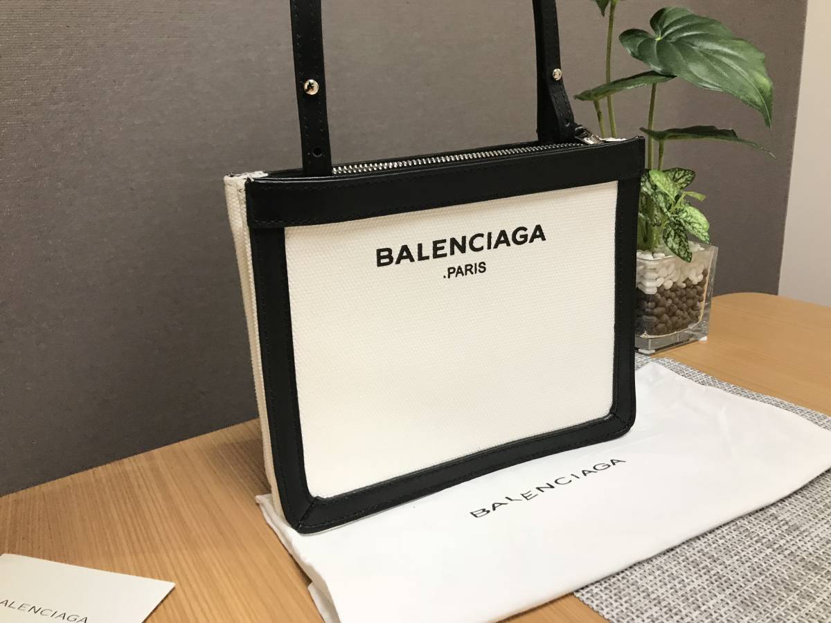 BALENCIAGA】バレンシアガ 大人気！WT ネイビーポシェット ショルダー 