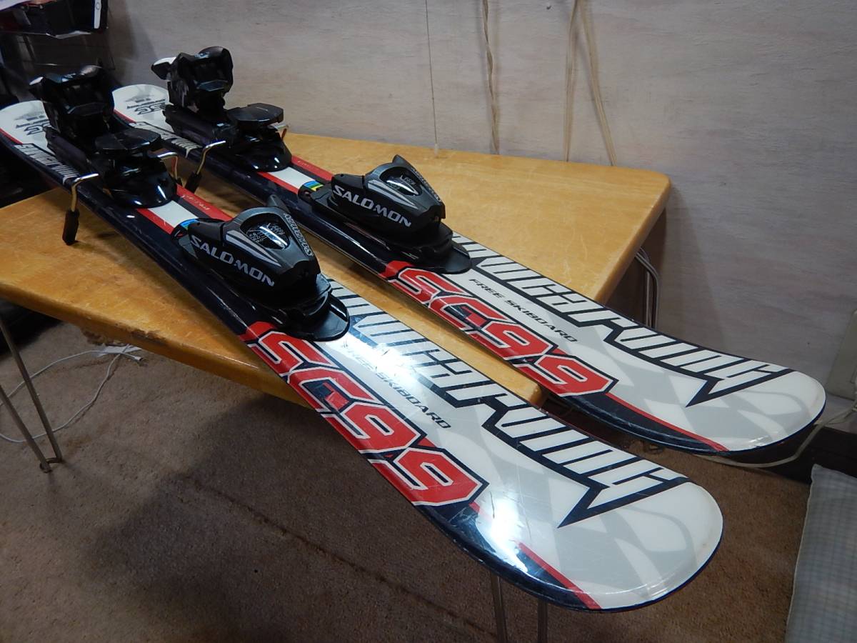 SALOMONサロモン解放ビン付 SC99 ショートスキー ,SALOMON安全