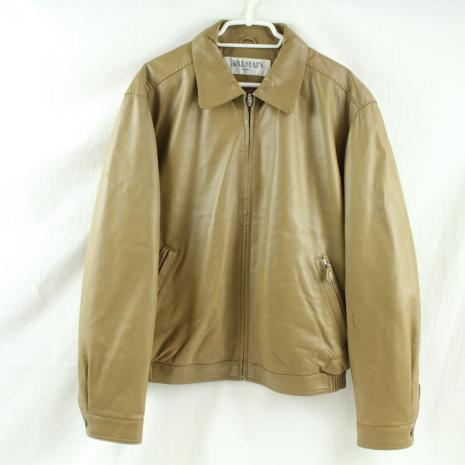 未使用 バルマン BALMAIN PARIS レザージャケット キャメル ブラウン 