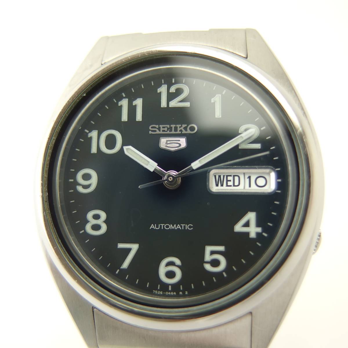 E571T セイコー SEIKO 5SPORTS 7S26 3180 黒文字盤 オートマチック
