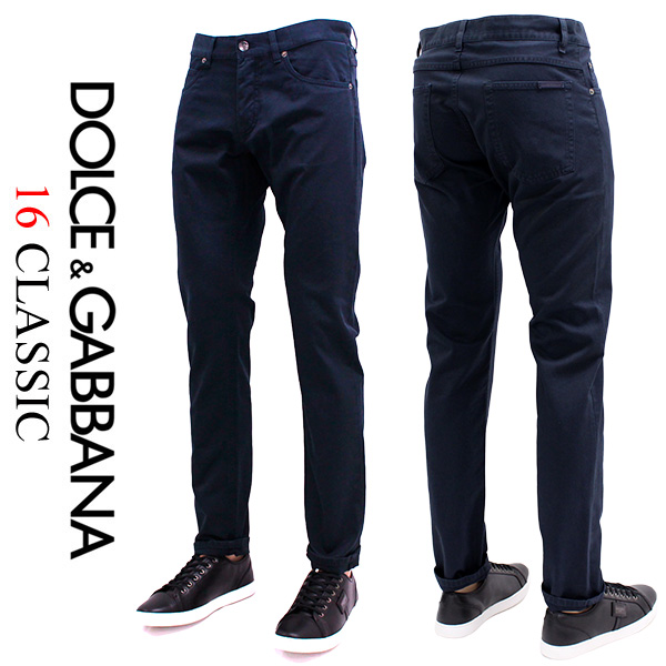 DOLCE&GABBANA ドルチェ＆ガッパーナ 新品本物 1円 16CLASSIC ネイビー デニムパンツ size 48【G6LBCT/G8S48】