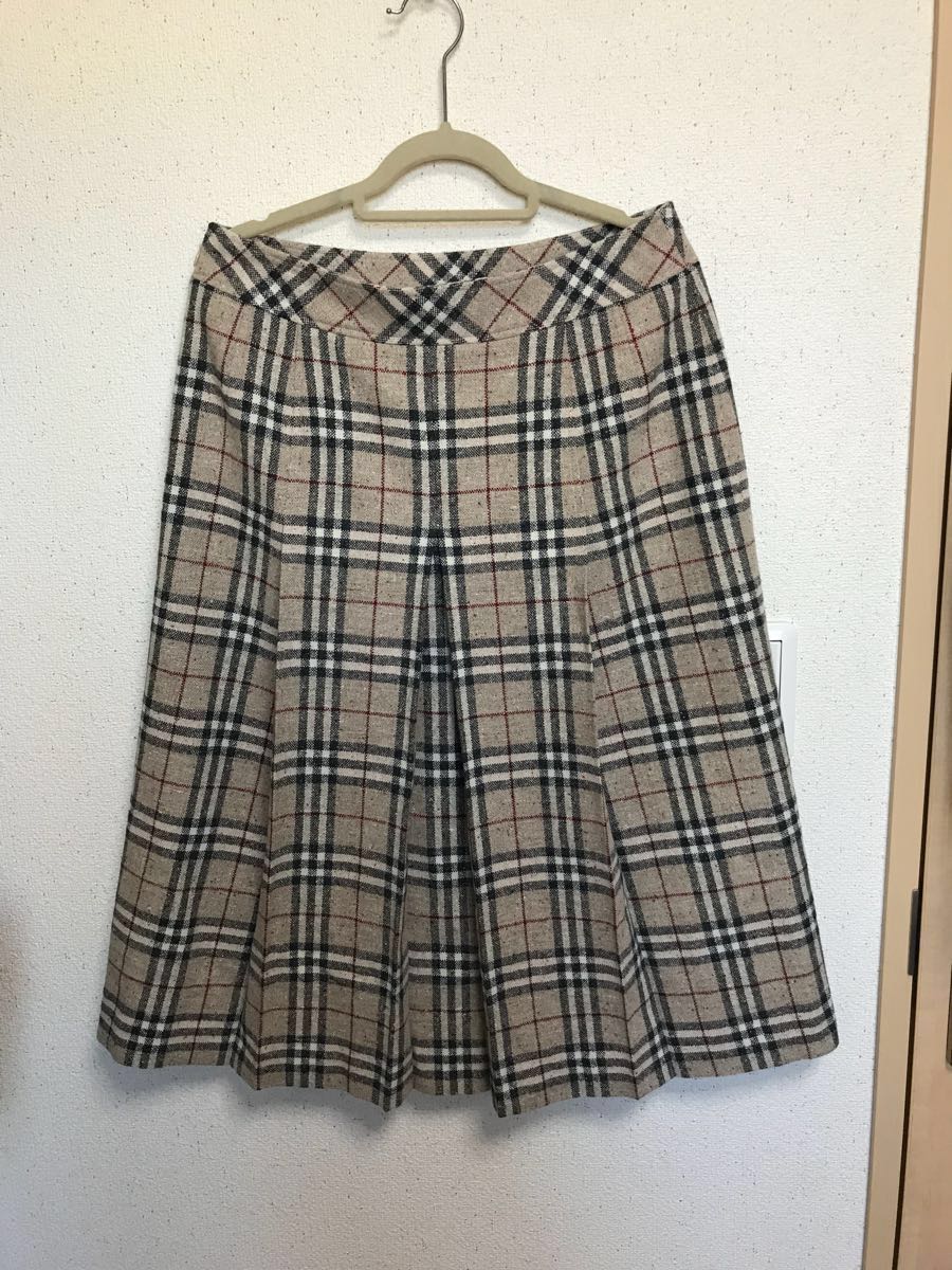 BURBERRY LONDON バーバリー チェック柄 巻きスカート 40 美品 希少