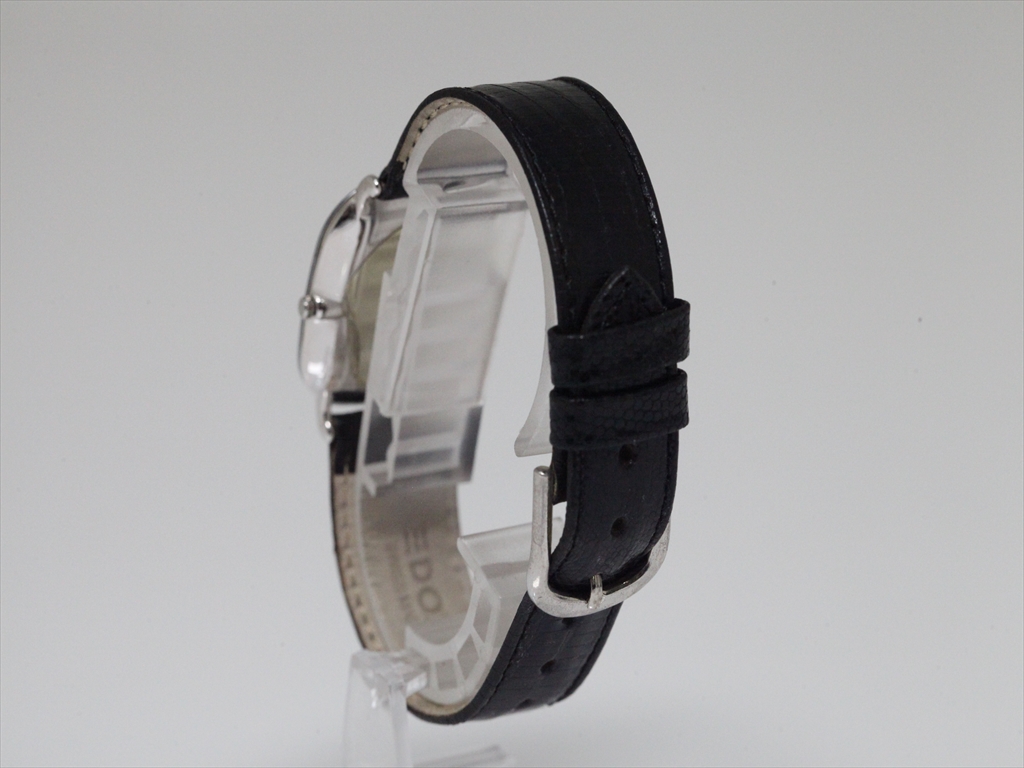 可動品【EDOX/エドックス】スイス製 文字盤グレー系 レザーベルト