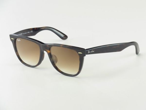 K7490【未使用】イタリア製*レイバンRayBan/ウェイファーラー/ウエリントン型/スクエア型/サングラス/トータス系/RB2140F