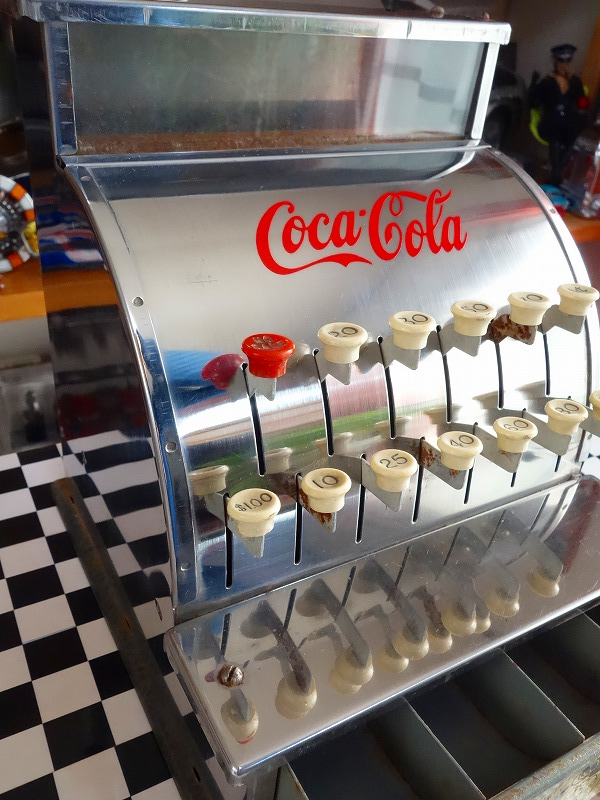 コカコーラ 本物 50s ビンテージ トイレジスター 世田谷ベース アンティーク 当時物☆コカコーラ 本物 50s ビンテージ トイレジスター レトロ