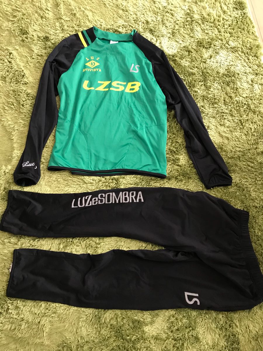 ルースイソンブラ ジャージ上下セット フットサル luzesombra スウェット luz e sombra ピステ パンツ サッカー M L 緑 セットアップ