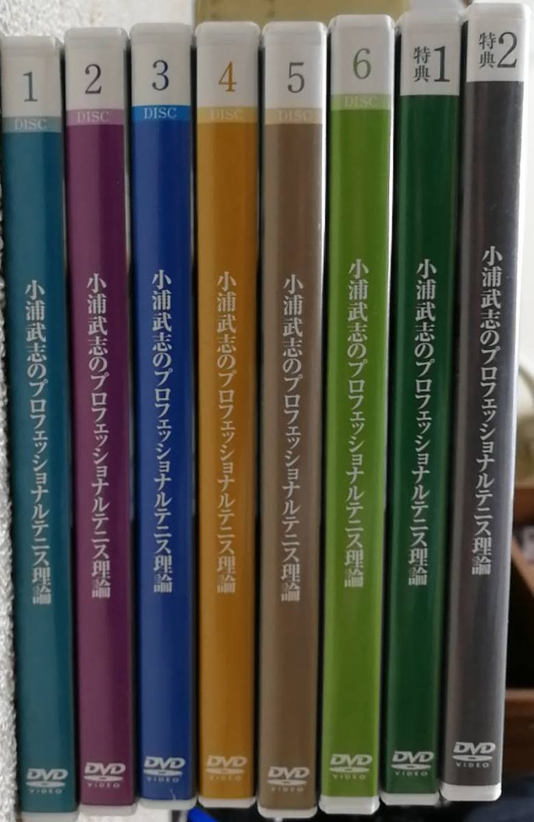 小浦武志のプロフェッショナルテニス理論 DVD 8巻セット 小浦猛志