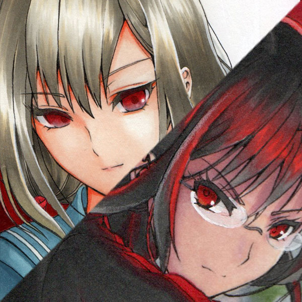 BLOOD-C更衣小夜 オリジナル 手描きイラスト 同人 コピック 2枚組