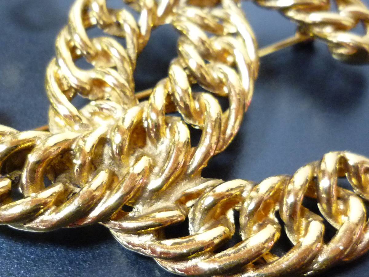 シャネルココマークデカココチェーンブローチ ☆美品☆シャネル 
