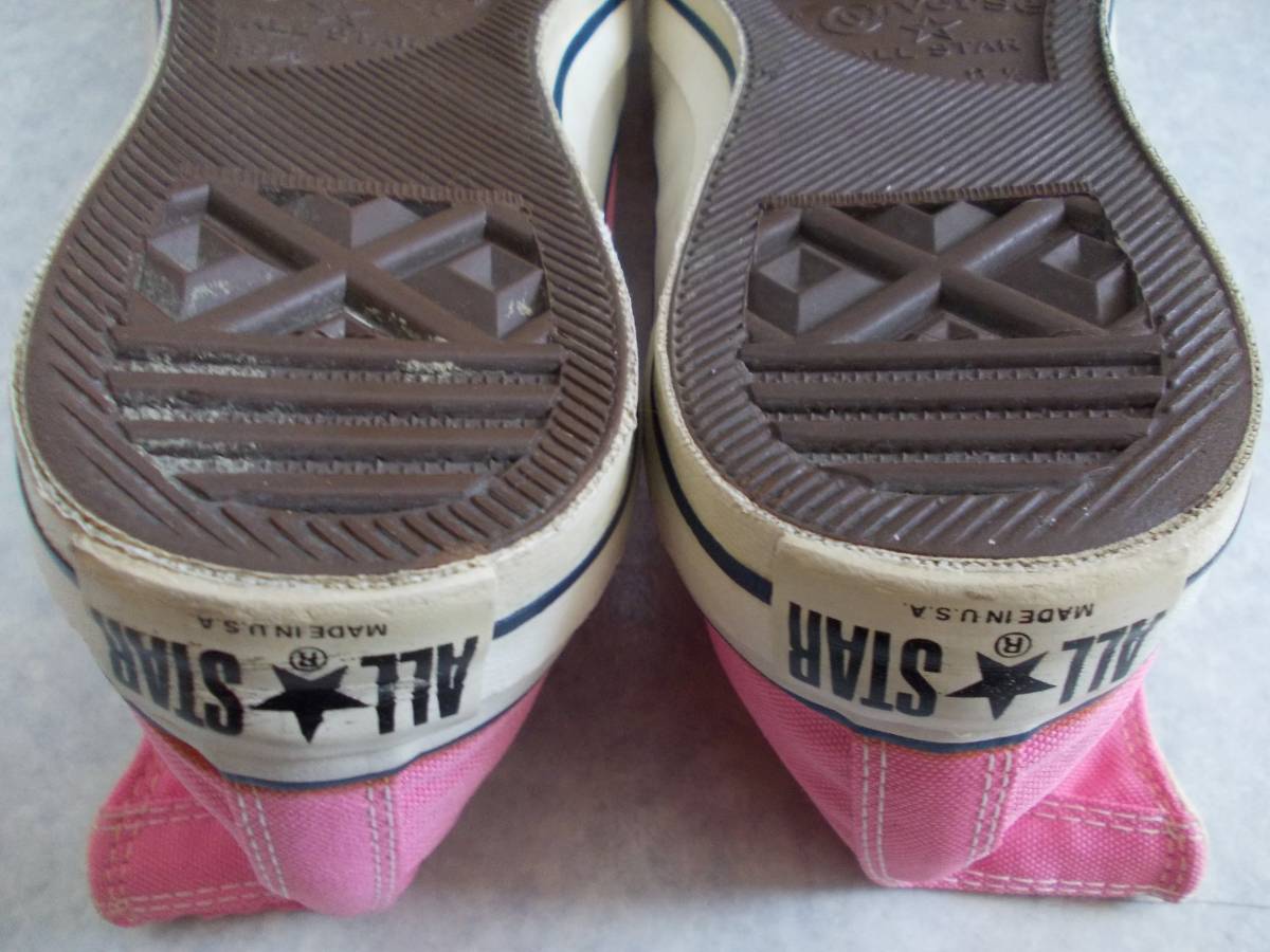 80s 美品 USA製 コンバース オールスター CONVERSE ALL STAR Hi サイド 