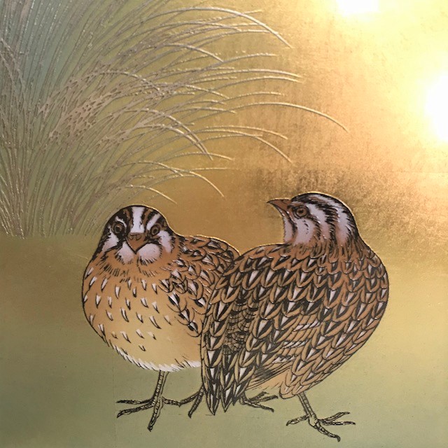 宮越鳳鳴 金箔アート（彫金画・七宝工芸） 孔雀牡丹図 絵画 日本画 古美術 絵画 Yahoo!オークション - 孔雀牡丹図 日本画 古 金箔アート（彫金画