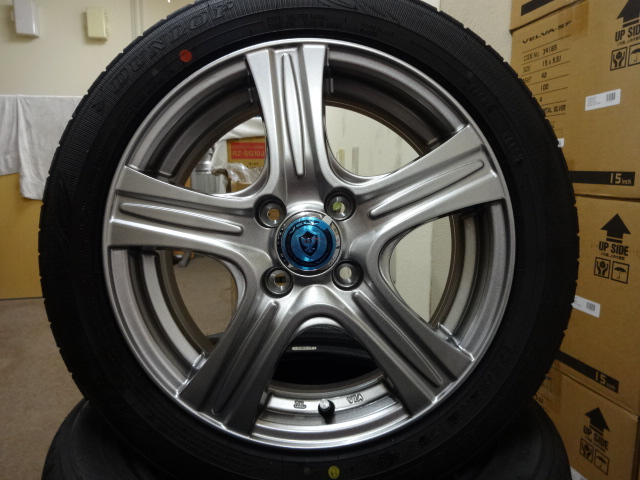 175/55R15 ダンロップ エナセーブ ウェッズ製アルミホイール 4本
