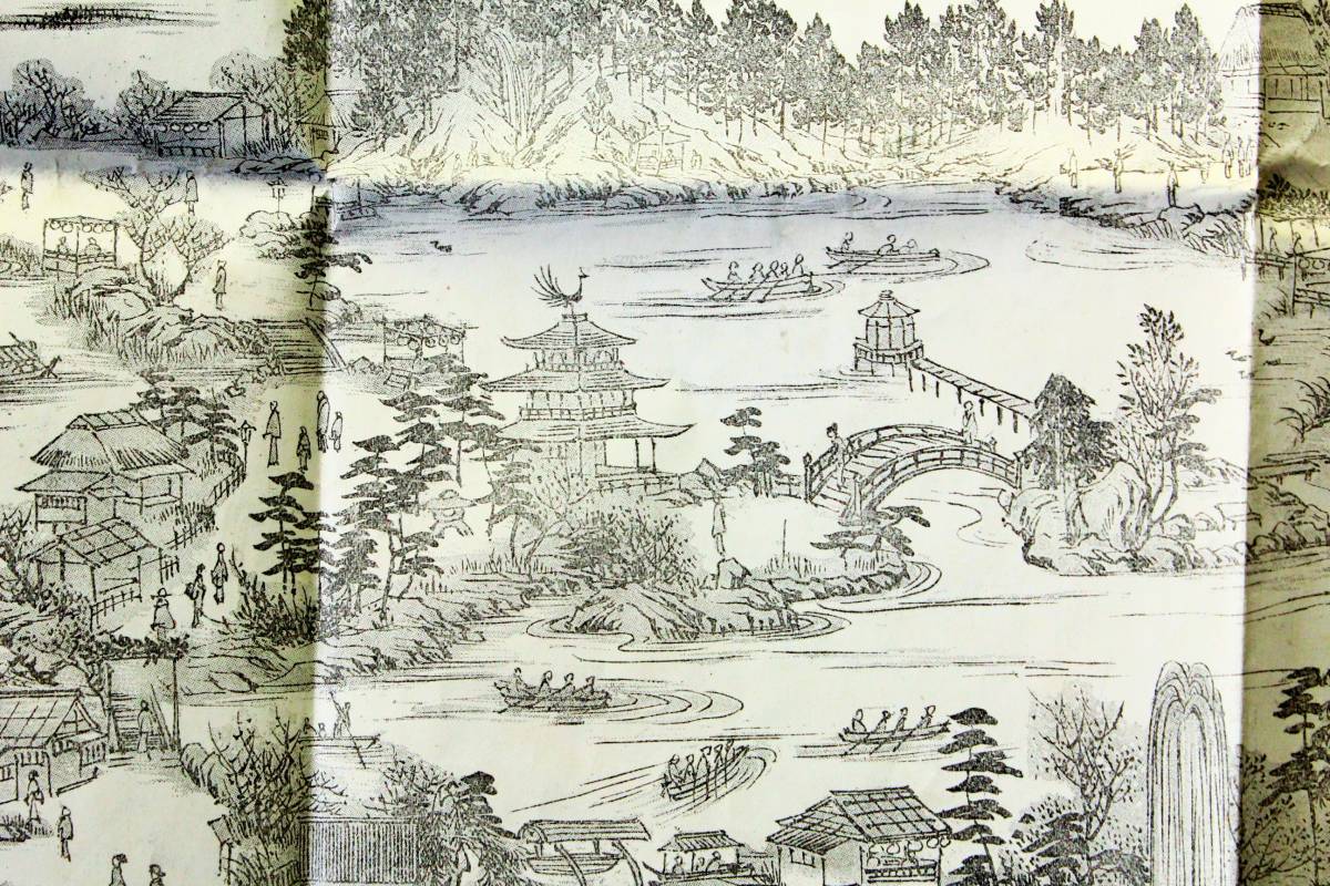 明治32/名古屋東陽館図-現代の中区栄5丁目付近 名所絵-