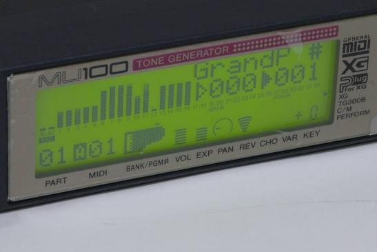 YAMAHA ヤマハ XG音源 MU100 TONE GENERATOR 取説付き ラックマウント