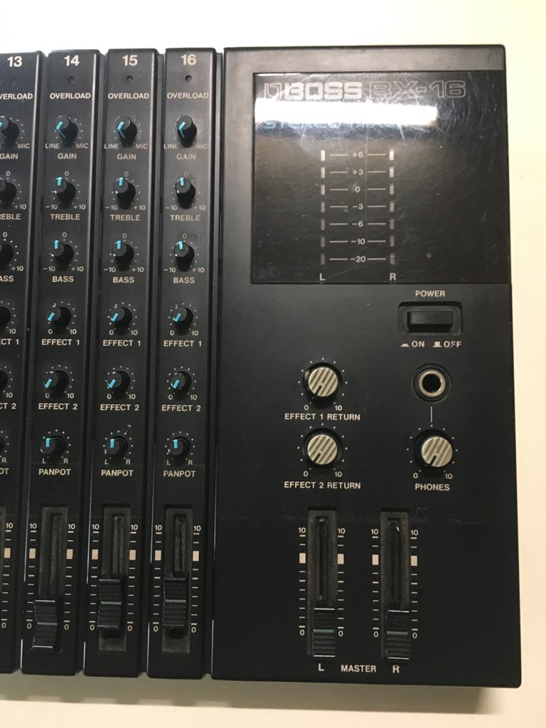 BOSS BX-16 (16チャンネル ステレオミキサー） Boss BX-16 16Channel