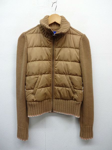 NZ103○BURBERRY BLUE LABEL バーバリーブルーレーベル 中綿 ニット