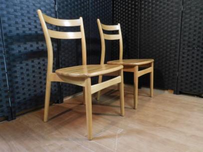 美品】日進木工 laholm ダイニングチェア オーク無垢材 美品】日進木工