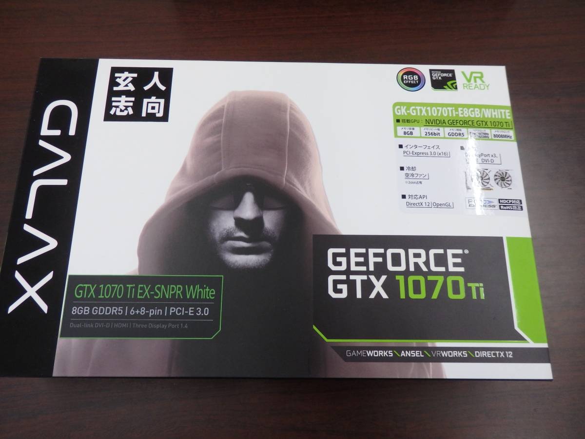 得価，新作登場 中古 使用歴極小 玄人志向 GeForce GTX 1070Ti 8GB(GK 