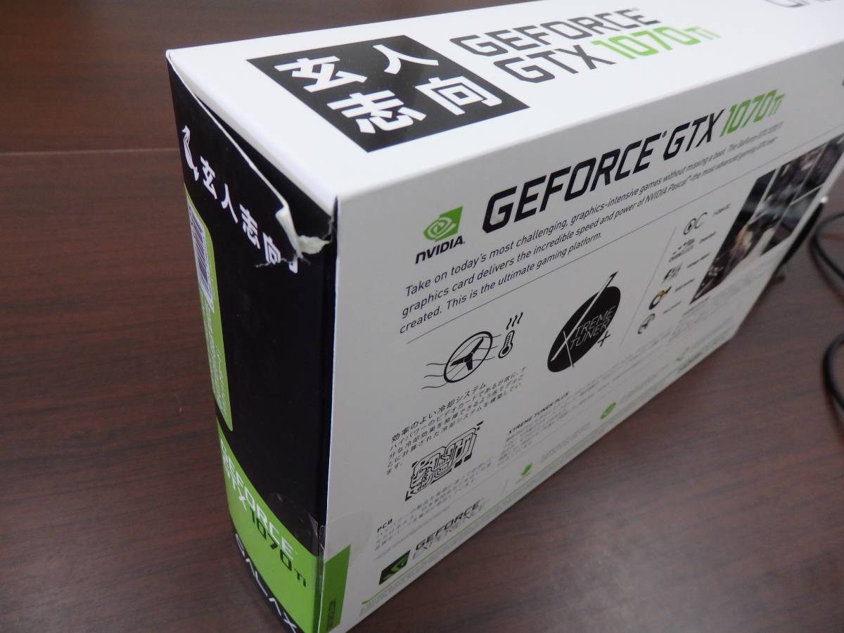 得価，新作登場 中古 使用歴極小 玄人志向 GeForce GTX 1070Ti 8GB(GK 