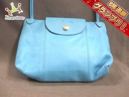 最新作，得価 ロンシャン LONGCHAMP バッグ ショルダーバッグ レザー ライトブルー(ロンシャン)｜売買されたオークション情報、yahooの商品情報をアーカイブ公開 - オークファン ロンシャン