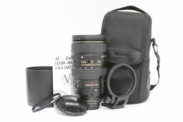 【送料無料，新作登場】 Nikon ニコン Ai AF VR NIKKOR 80-400mm F4.5-5.6 D ED 望遠 ズームレンズ 一眼レフ カメラ 交換レンズ レンズケース 三脚座 付き(ニコン)｜売買されたオークション情報、yahooの商品情報をアーカイブ公開 ニコン