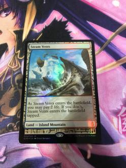 mtg EXP 蒸気孔 Steam Vents 英語 foil Magic: The Gathering ゲーム