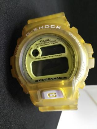 CASIO G-SHOCK DW-6910Kイルカクジラモデル イエロー黄色 スケルトン