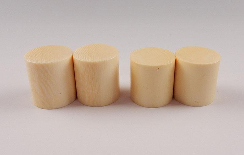 ＊＊＊　象牙軸先二対　径2.7cm&2.7cm 送料無料! z276　＊＊＊