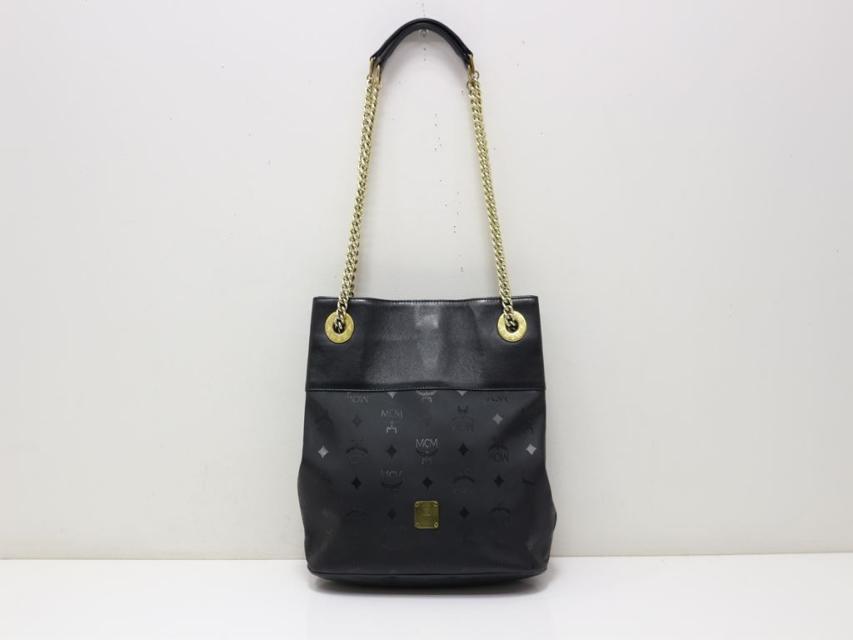 赤字超特価，品質保証 正規良品 MCM/エムシーエム ハンドバッグ ショルダーバッグ チェーンバッグ 黒 本革/レザー レディース鞄 y359(かばん、バッグ)｜売買されたオークション情報、yahooの商品情報をアーカイブ公 かばん、バッグ