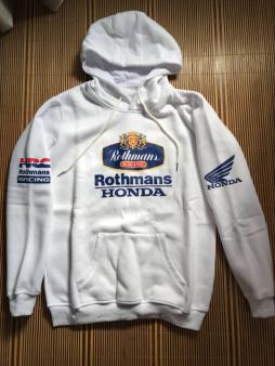 英国製 ROTHMANS HONDA RACING ロスマンズホンダ パーカー ホワイトL