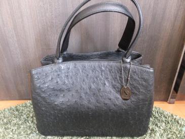 JRA オーストリッチ ハンドバッグ 中古美品 ブラック 【公式通販】