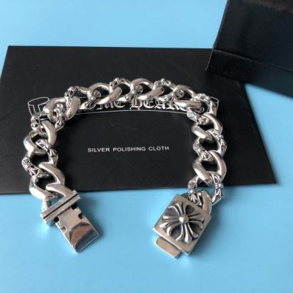 中古美品☆OK179☆最高級美品☆クロムハーツ オールド ファンシー クロスセット ブレスレット 22cm