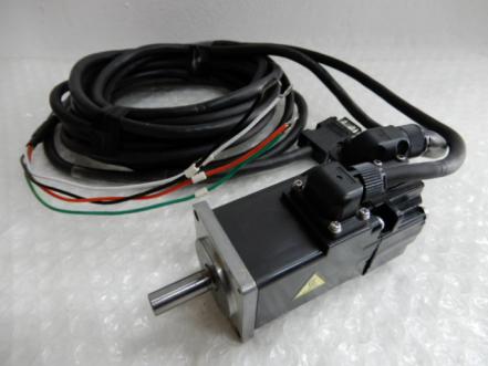 三菱 ミツビシ ACサーボ サーボモーター HG-KR13 配線セット 電源確認